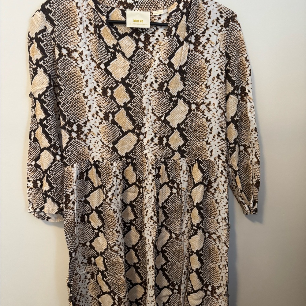 Maeve Snake Print Dress